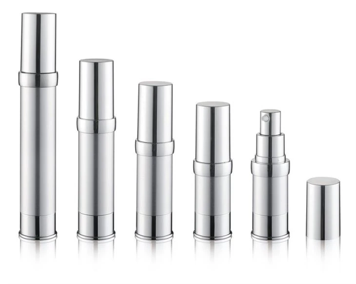 10ml Airless Pump Bottle With Silver Cap